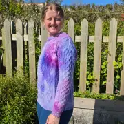 Hand dyed heritage wool jumper L image 4