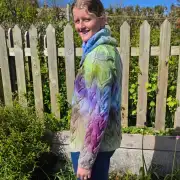 Hand dyed heritage wool jumper M image 2