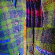 Bespoke Knitted Back Tweed Waistcoat image 2