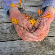 Hand dyed fingerless gloves XS image 1