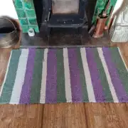 Handwoven pure wool rug image 5