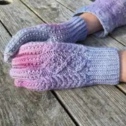 Hand dyed gloves - M image 1