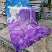 Handwoven Dyed Tweed Blanket image 1