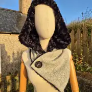Harris Tweed Hooded scarf image 5