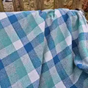 Two Sisters Lambswool Tweed Blanket with furry lining! image 7