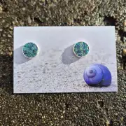 Three Sisters tweed stud earrings image 1