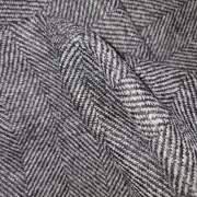 Two Sisters Tweed Fabric - Hebridean Rocks slightly darker than mid grey grey image 5