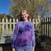 Hand dyed heritage wool jumper xs image 1