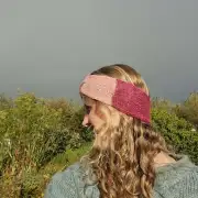 Hand Knitted alpaca headband image 3