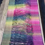 Textile Wall Art - 'tying-in' - Aurora image 1