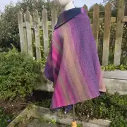 Two Sisters Tweed Poncho Cloak - Aurora image 6