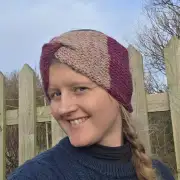 Hand Knitted camel and cashmere headband image 2