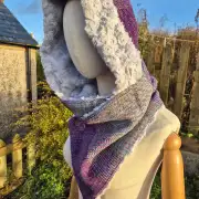 Three Sisters Tweed Hooded scarf image 1
