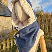 Harris Tweed Hooded scarf image 5