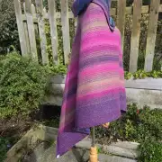 Two Sisters Tweed Poncho Cloak - Aurora image 3