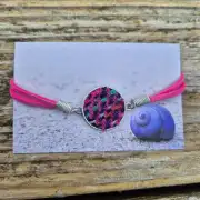 Two Sisters tweed and faux leather bracelet image 1
