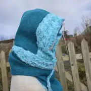 Harris Tweed Hooded scarf image 4