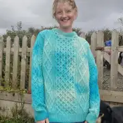 Hand dyed merino wool jumper XL image 1