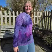 Hand dyed heritage wool jumper xs image 5