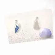 Sea Glass and pottery stud earrings image 1