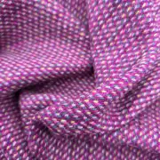 Two Sisters Tweed Fabric - pink and green heather image 3