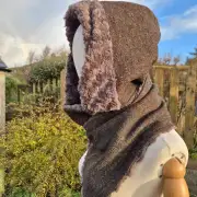Three Sisters Tweed Hooded scarf image 5