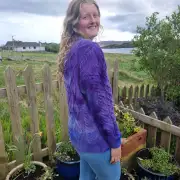 Hand dyed heritage wool jumper S image 3