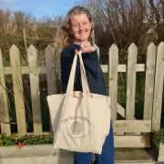 The Weaving Shed branded recycled cotton bag image 2