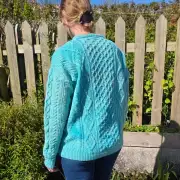 Hand dyed heritage wool jumper XXL image 5