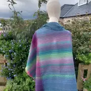 Three Sisters Tweed Shawl Lambswool - Aurora - 1 image 2