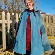 Two Sisters Tweeds Cloak with Enamelled Clasp image 4