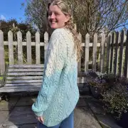Hand dyed heritage wool jumper m image 3
