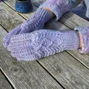 Hand dyed gloves - L image 1