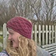 Hand Knitted merino, mohair and angora headband image 2
