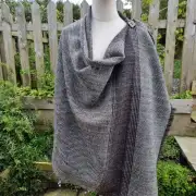 Gotland x hebridean tweed shawl image 1