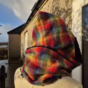 Amor Tweed Hooded scarf image 4