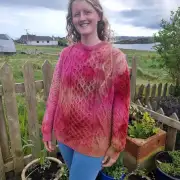 Hand dyed heritage wool jumper S image 6