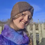 Hand Knitted camel headband image 2