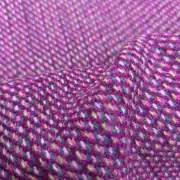 Two Sisters Tweed Fabric - pink and green heather image 5