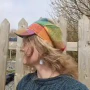 Harris Tweed cap hat 56cm image 6
