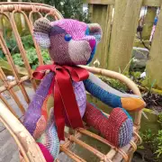 Tweed Teddy Bear made to order image 3
