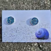 Two Sisters Tweed stud earrings image 1