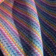 Two Sisters Tweed Throw Lambswool - rainbow! image 9