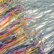 Textile Wall Art - 'tying-in' image 3