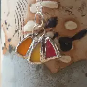 Sea Glass Necklace ultra rare colours image 2