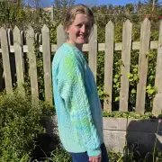 Hand dyed heritage wool jumper L image 2