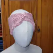 Hand Knitted alpaca headband image 3