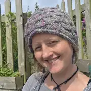 Hand Knitted heather tones celtic headband/cowl image 5