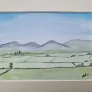 Mini Original Watercolour of Cumbrian mountains image 2