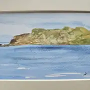 Mini original watercolour of an island image 2